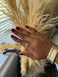 Pink Small Diamond Heart Ring
