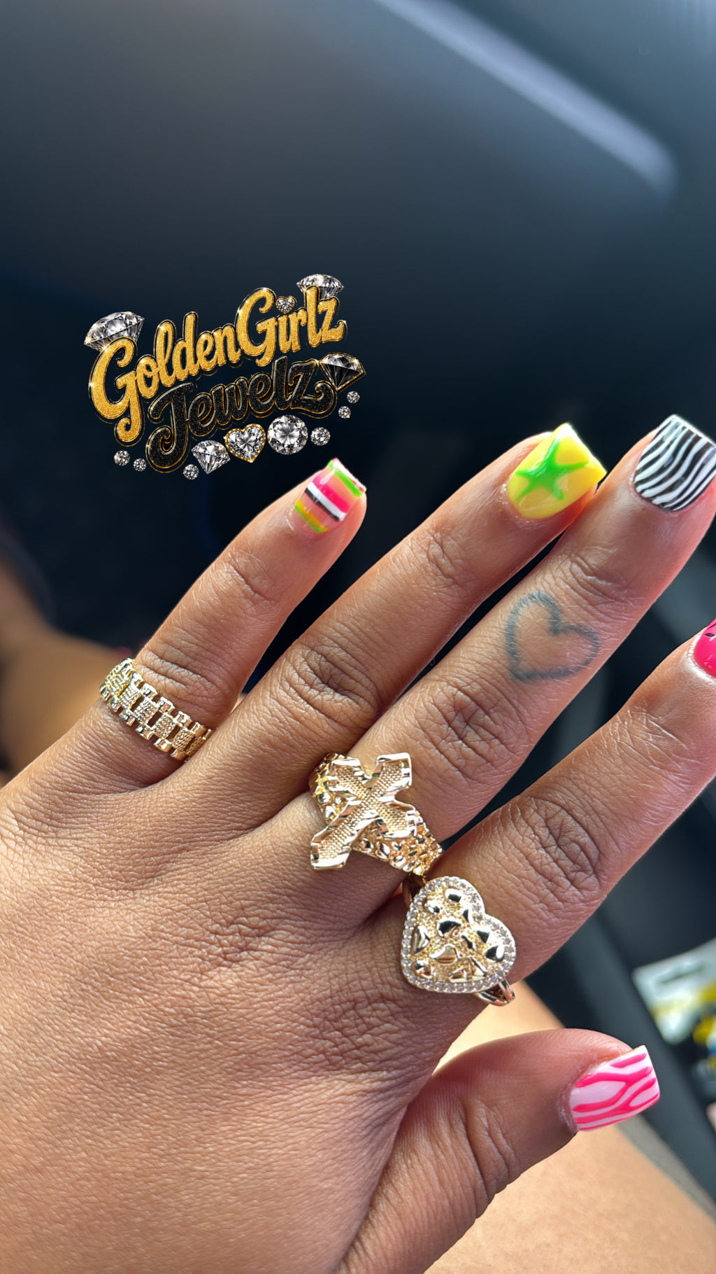 Diamond Cut Nugget Ring